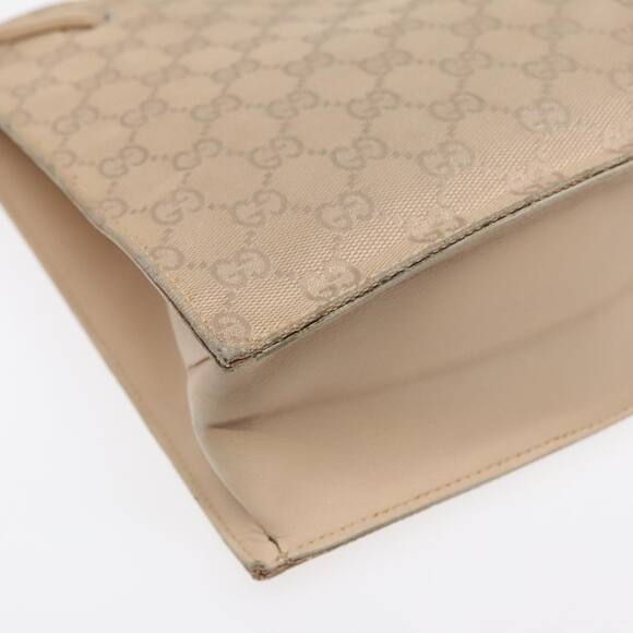 GUCCI GG Canvas Tote Bag Beige Silver 002 002 - Picture 13 of 16